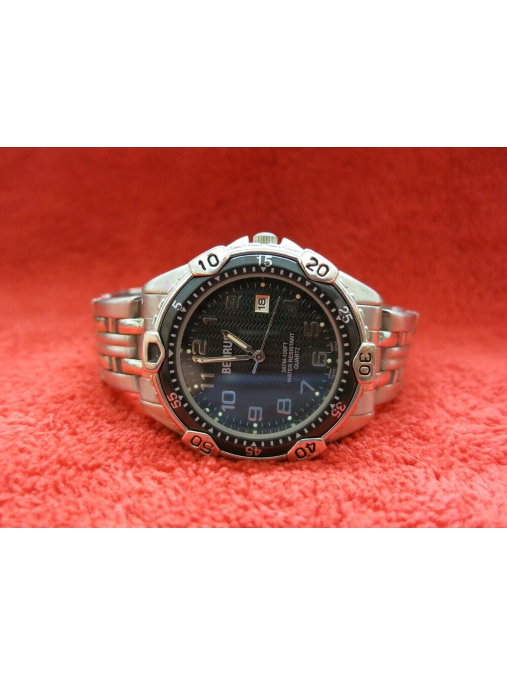 Rare Men’s Vintage Benrus Military 2 Dive Quartz Watch Collectable BNW707